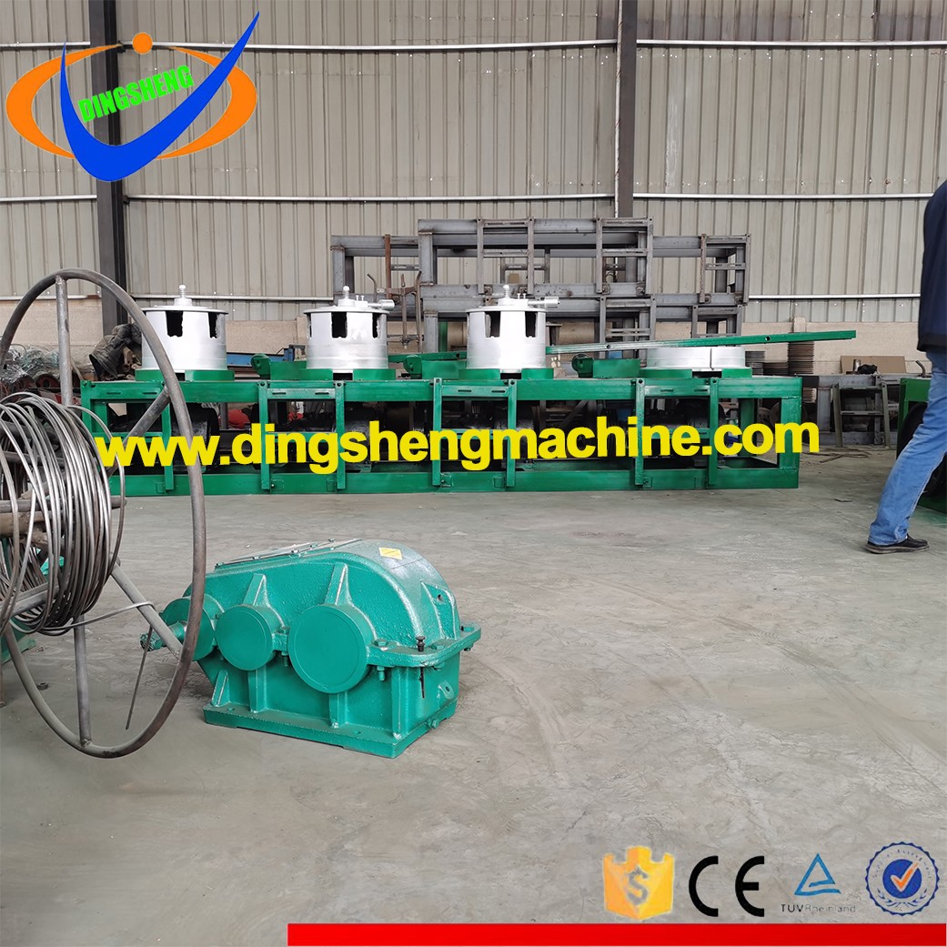 Vertical Pulley Type Steel Wire Drawing Machine With 4 Drums, Barrels and Blocks